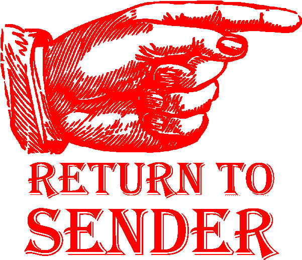 Accessories As Gifts - Return To Sender Png (621x530), Png Download