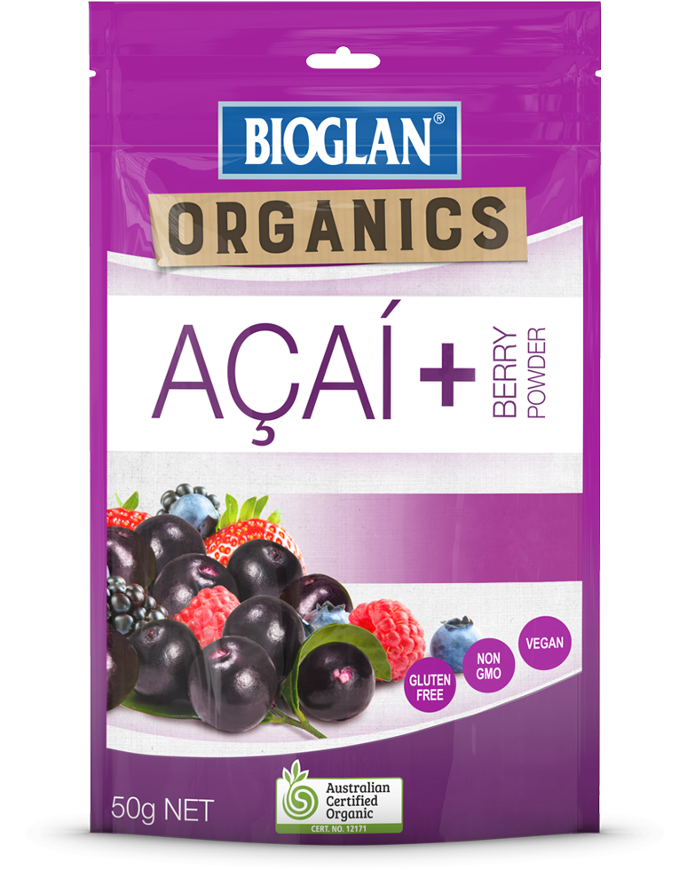 Bioglan Organic Acai Berry Powder - Bioglan Organics Cacao Powder 100g (1000x1000), Png Download
