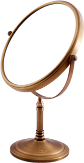 Magnifying Mirror - Brass (302x400), Png Download