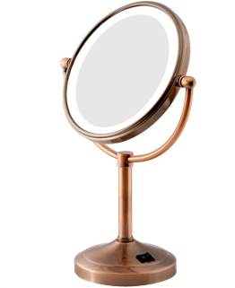Magnifying Mirror - Copper Magnifying Mirror (302x400), Png Download