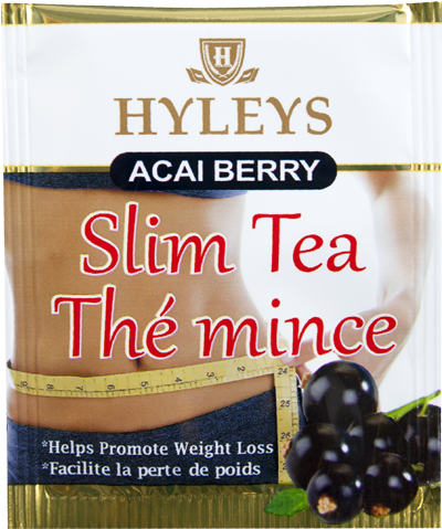 Hylyes Slim Tea Acai Berry In Foil Packet - Hyleys Tea Slim Tea, Acai Berry, 1.32 Ounce (500x500), Png Download