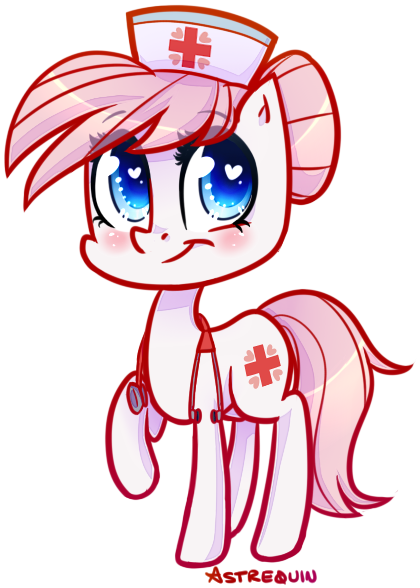 Astrequin, Cute, Heart Eyes, Nurse Redheart, Raised - Nurse Redheart (510x672), Png Download