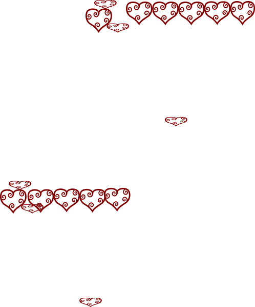 Row Of Hearts - Red Love Swirl Heart Bib (498x598), Png Download