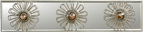 Keaton 18" Floral Vanity Light In Burnished Silver - Keaton 18" Floral Sconce - Silver Leaf - Kate Spade (480x480), Png Download