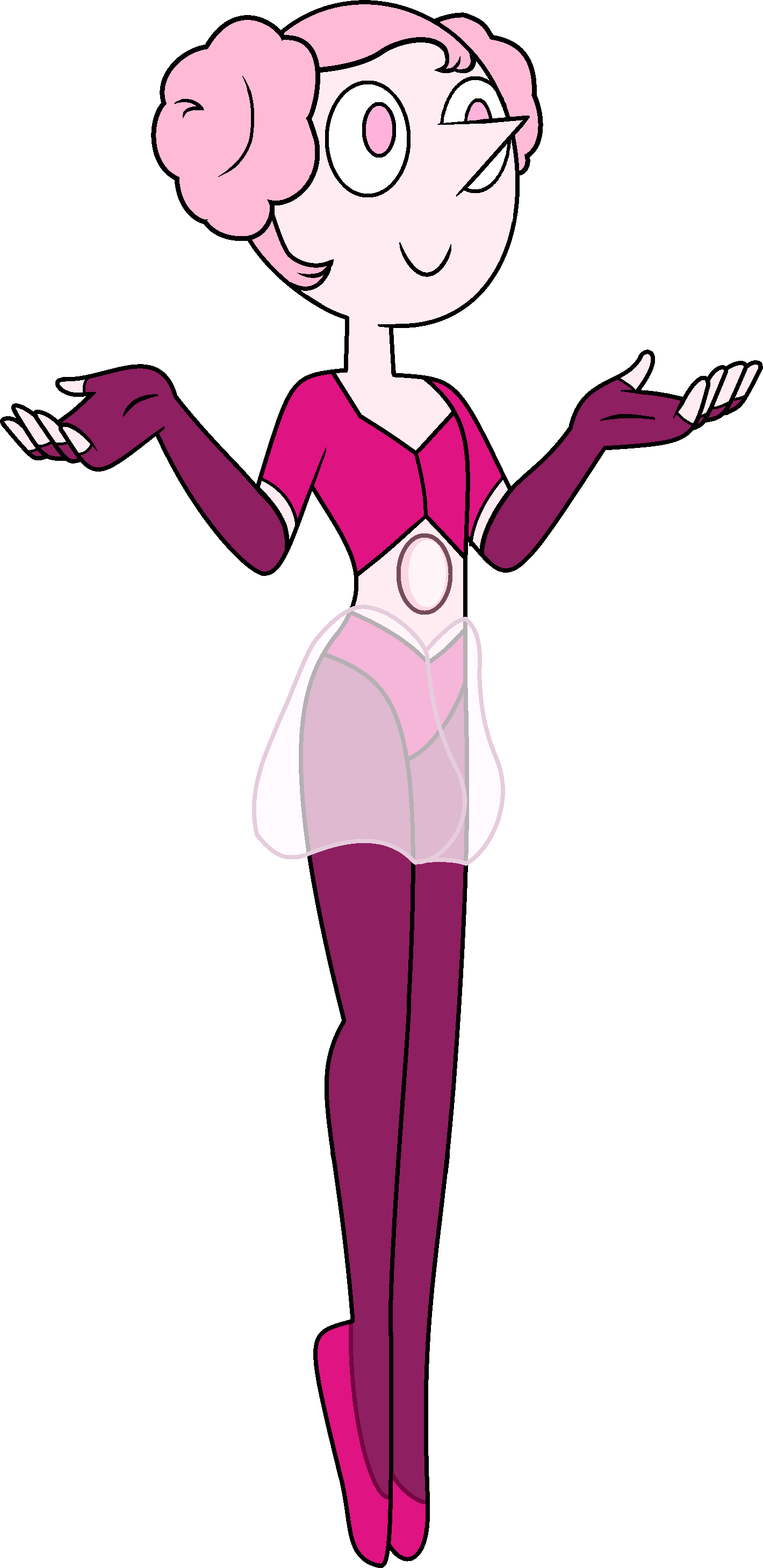 Pink Rice Pearl - Steven Universe White Diamond Pearl (1420x2916), Png Download