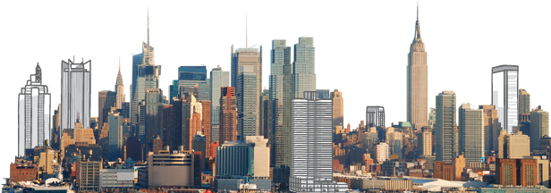 New York Real Estate Accounting - View Of New York (629x215), Png Download