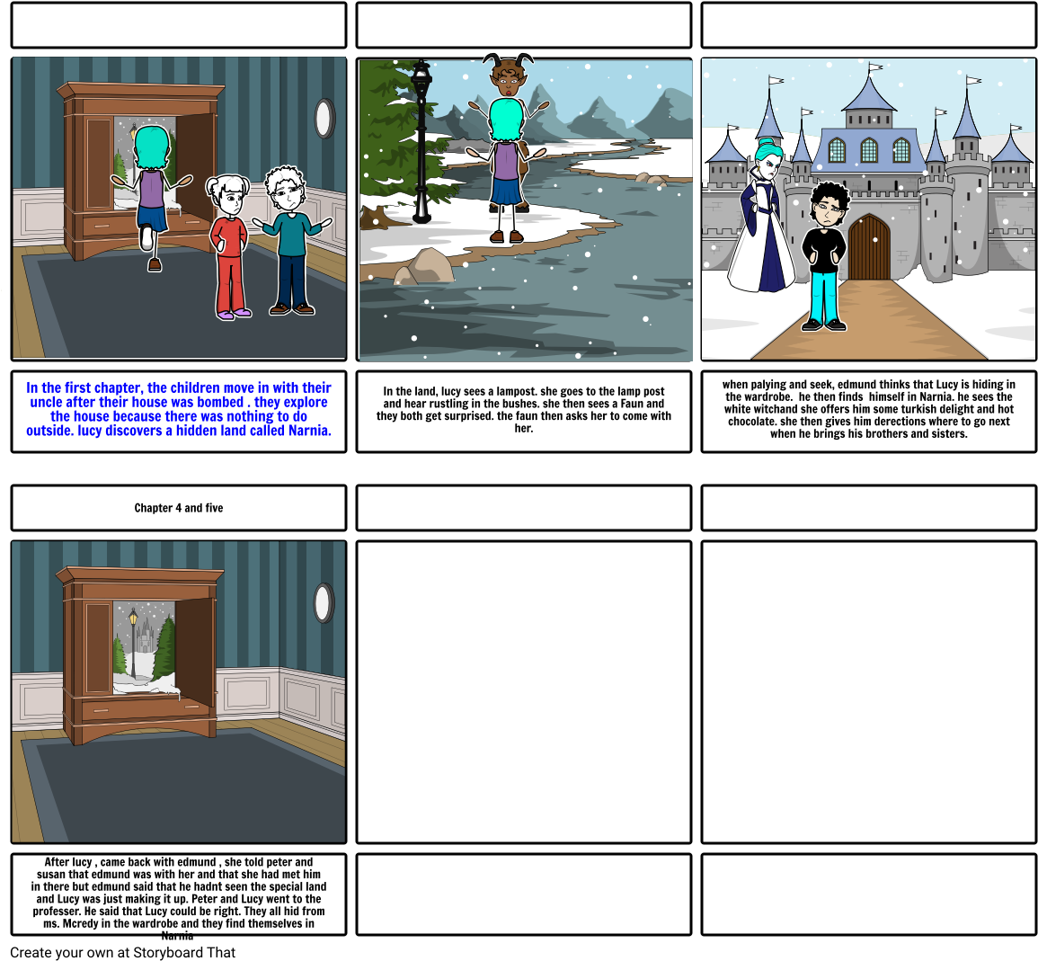 The Lion, The Witch, And The Wardrobe - Storyboard Chapter 1 Anthem (1164x1086), Png Download