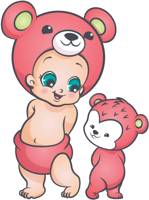 Gracey And Forest - Cartoon (576x495), Png Download