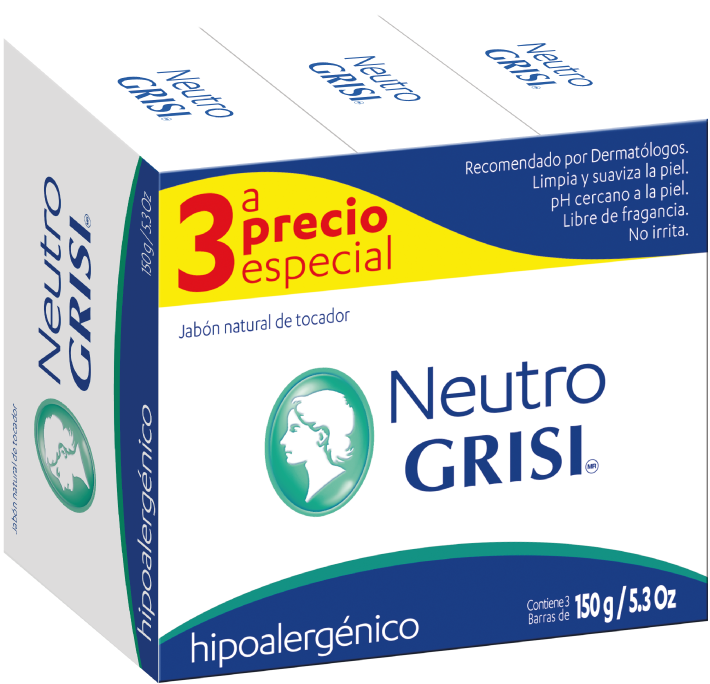Grisi Natural Soap Neutral / Neutro - 3.5 Oz. (1300x1200), Png Download