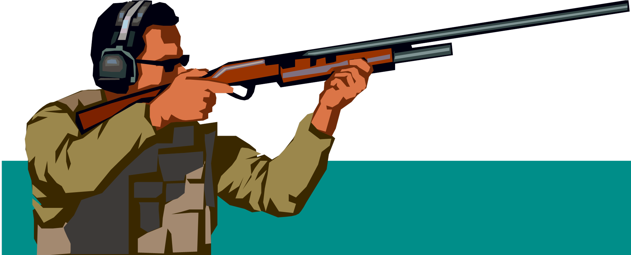 Shooting - Clay Pigeon Shooting Logo (2006x812), Png Download