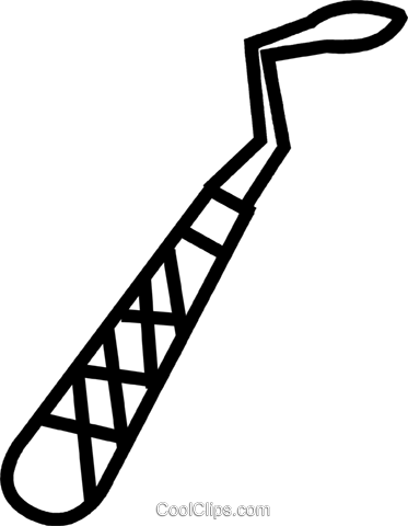 Dentistry Tools Royalty Free Vector Clip Art Illustration (373x480), Png Download