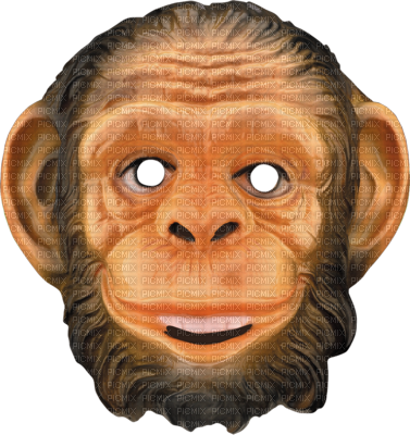 Monkey Mask - Mask Of A Monkey (377x400), Png Download