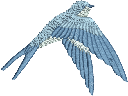 Bird Embroidery Png (441x331), Png Download