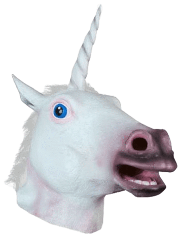 White Horse Head Full Face Mask (600x600), Png Download
