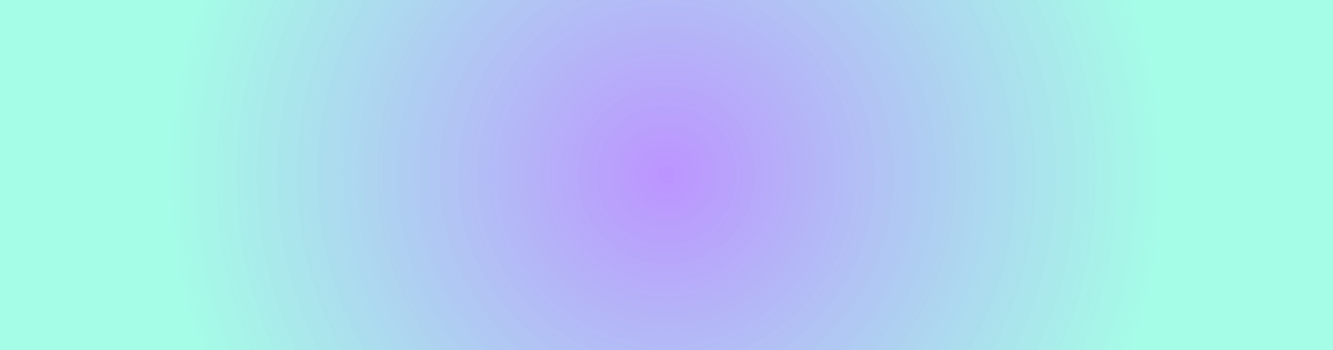 Example Of Radial Gradient - Electric Blue (1200x315), Png Download