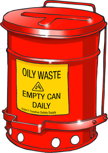 Hazardous Waste Can - Hazardous Waste (350x496), Png Download