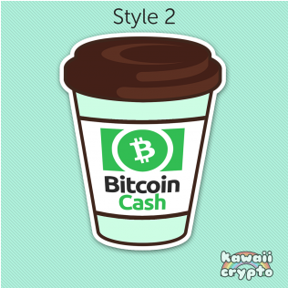Bitcoin Cash Coffee - Bitcoin Cash (600x315), Png Download