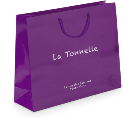 Luxury Laminated Gift Bags - Chalkduster Font (460x520), Png Download