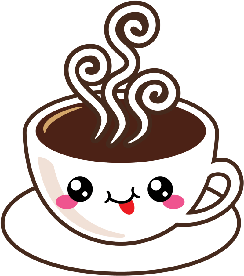 Cute Americano With Steam - Cute Latte Png (838x963), Png Download