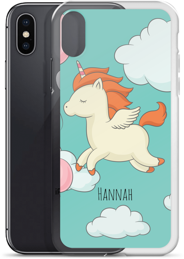 Baby Unicorn Custom Iphone Case Black - Iphone (1000x1000), Png Download