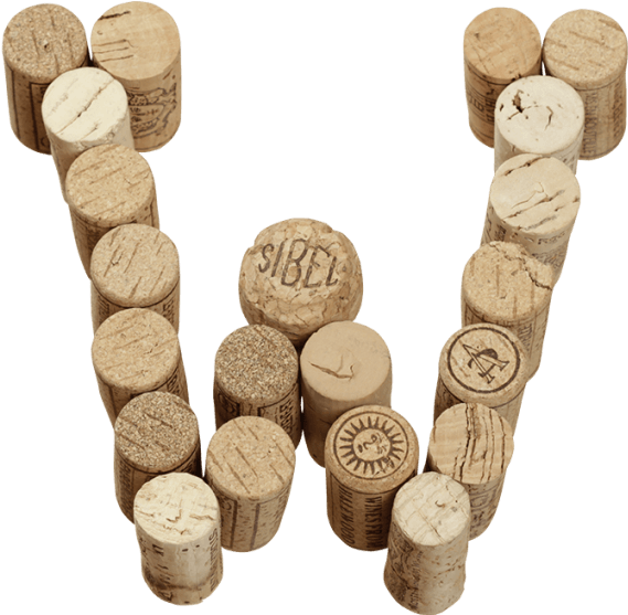 Wine Corks Vertical Font - Cork Font (595x595), Png Download