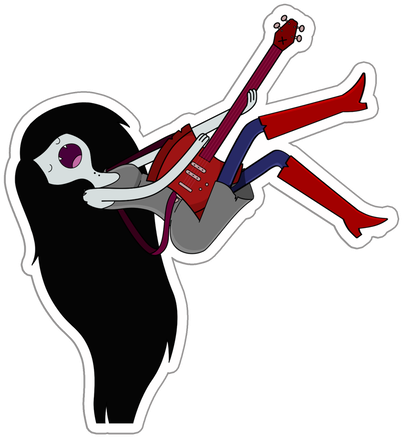 Sraa124 Marceline The Vampire Queen Anime Sticker Bumper - Marceline Sticker (498x498), Png Download