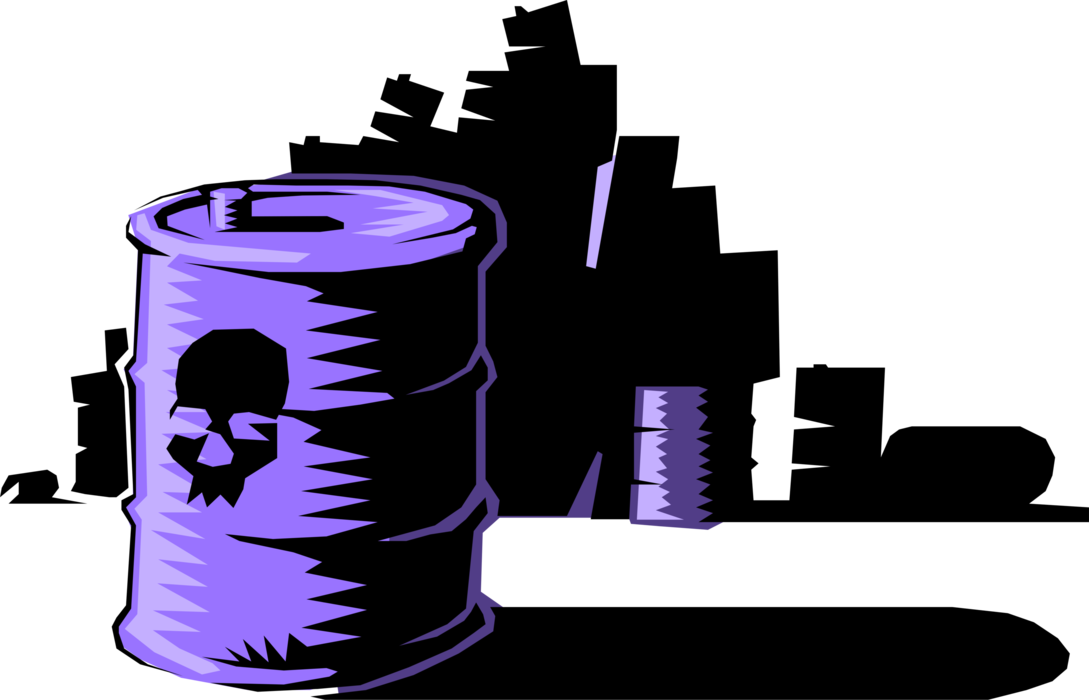 Vector Illustration Of Toxic Waste Dump Environmental - Contaminated Land Risk Assessment: Training Pack (1089x700), Png Download