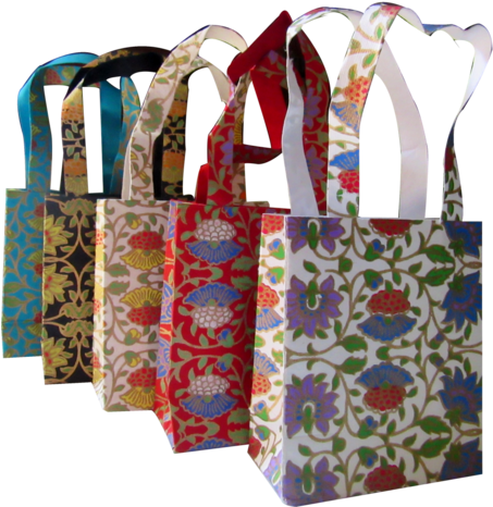 Mini Gift Bags Pack Of - Tote Bag (469x499), Png Download