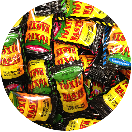 Toxic Waste Sour Hard Candy - Toxic Waste Hazardously Sour Candy (500x500), Png Download
