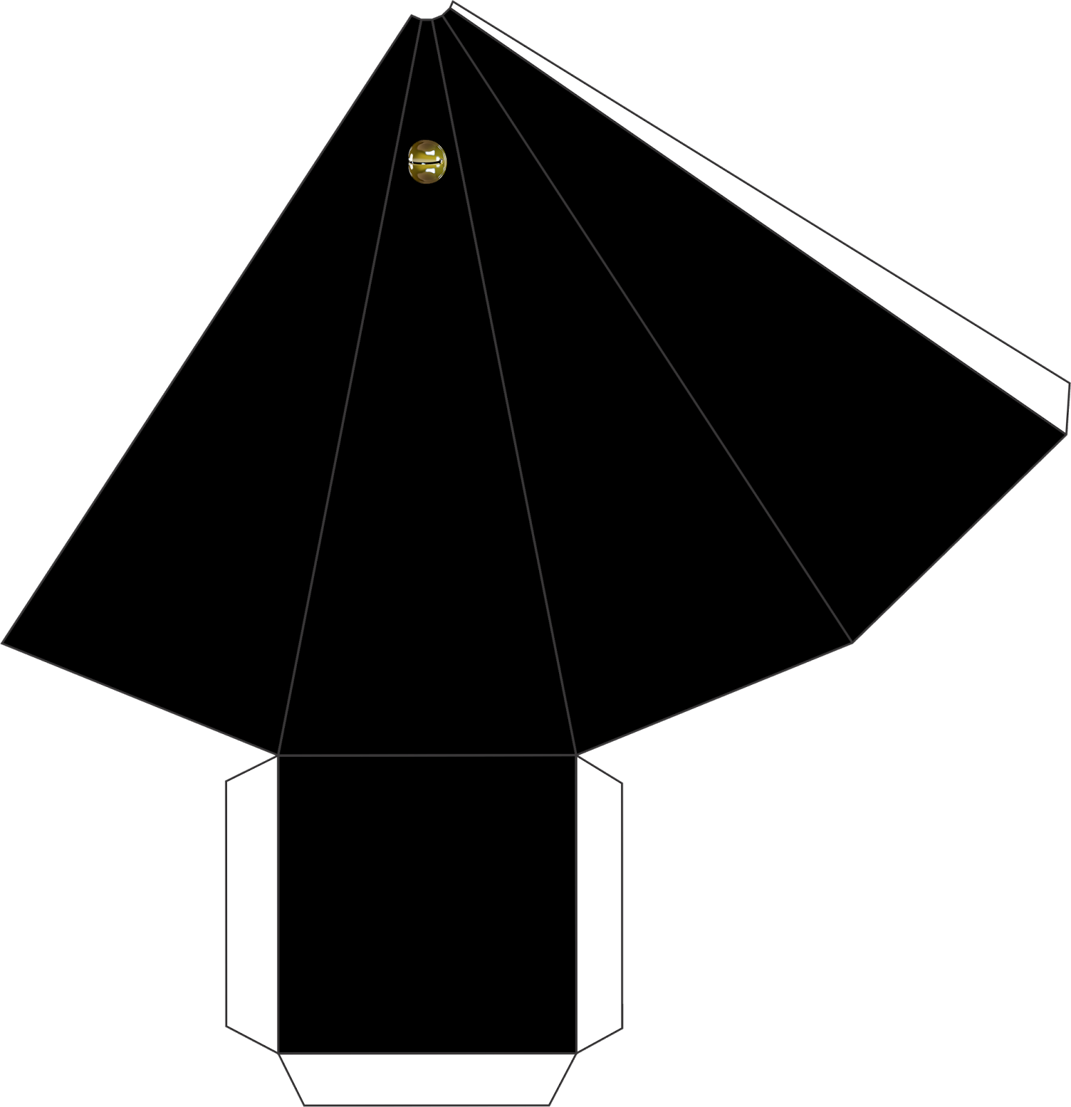 Passatempo Da Ana - Molde Caixa Piramide Png (1548x1600), Png Download