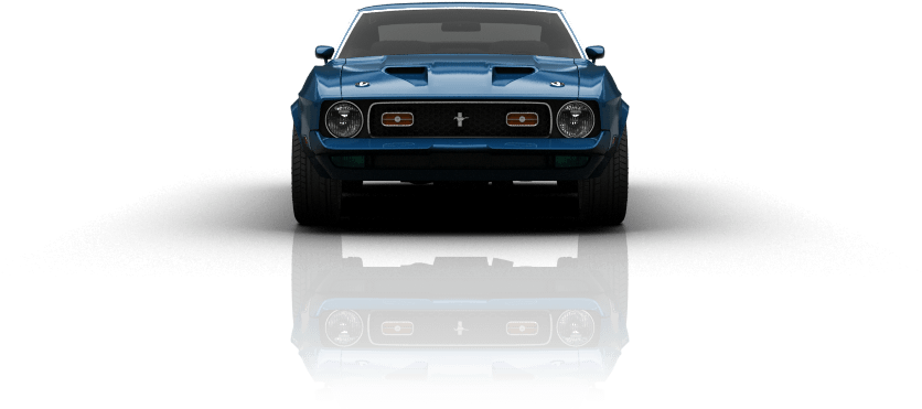 Mustang Mach 1 Coupe 1971 - First Generation Ford Mustang (1004x518), Png Download
