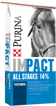 Impact All Stages 14% Textured Horse Feed - Purina Impact 10 10 (400x400), Png Download