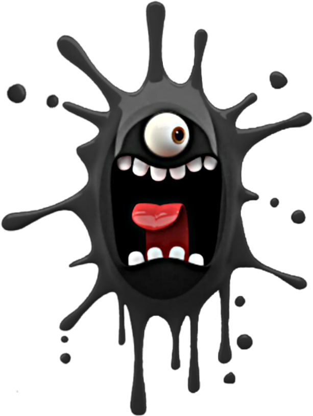 Scared Cute Mouth Emotions Gray Schalloween - Wc-sitz Diaqua Nice Splash, Mit Absenkautomatik (744x879), Png Download