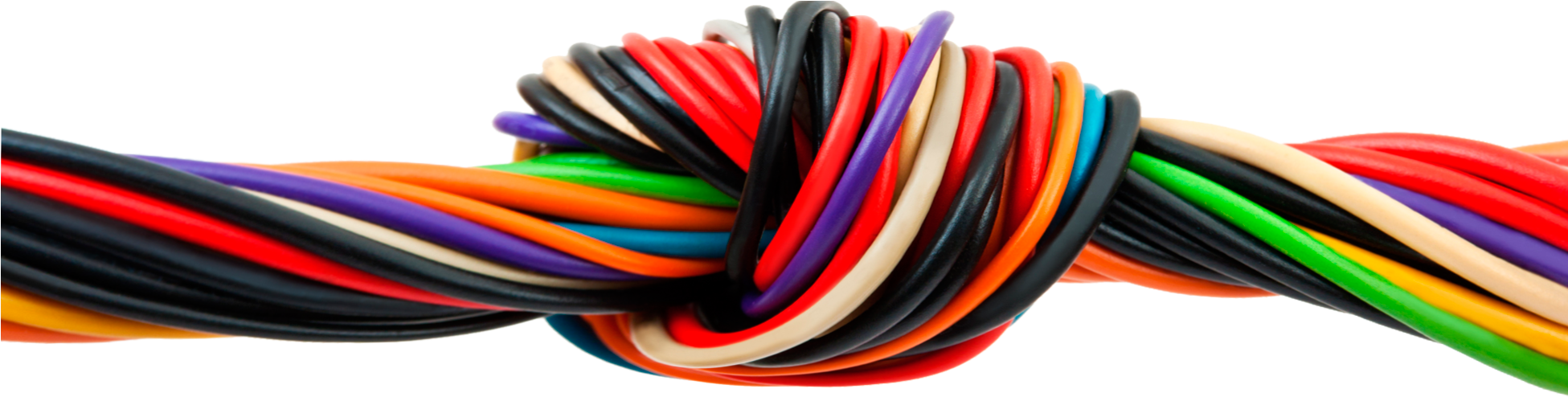 Ofrecemos Una Amplia Variedad De Servicios - Cables De Electricidad Png (1950x515), Png Download