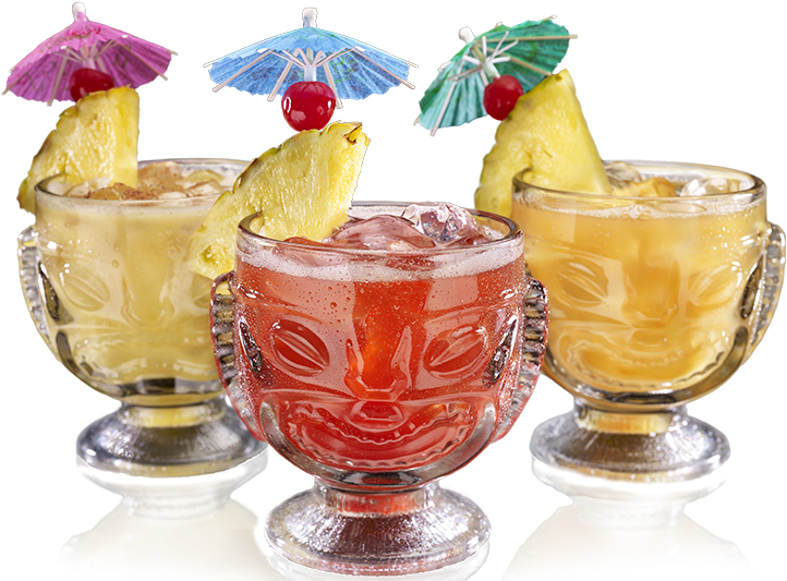 Dave & Bust Strawberry Transparent - Walk The Plank Tiki Drink Dave And Busters (800x670), Png Download