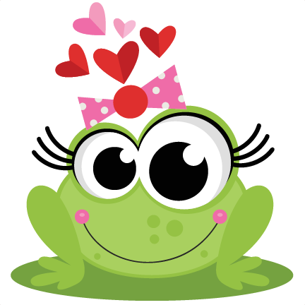 Frog In Love Svg Scrapbook Cut File Cute Clipart Files - Frog Clipart Svg (432x432), Png Download