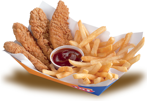 Chicken Strip Basket - Dairy Queen Chicken Basket (470x341), Png Download