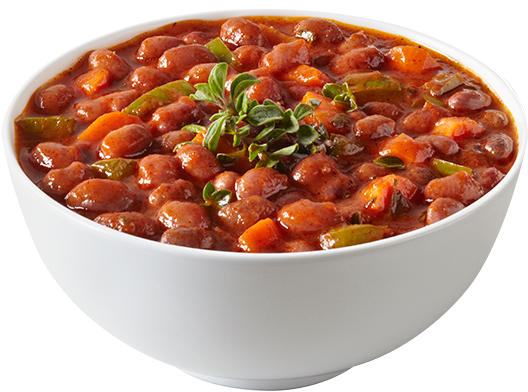 Small Red Beans - Frijoles Charros En Vaso Png (549x455), Png Download