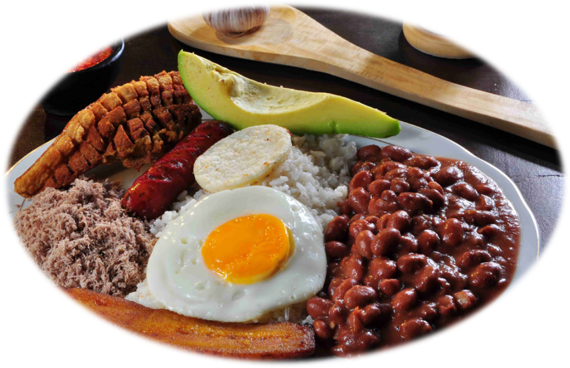 Bandeja Paisa Rinconcito Paisa (822x531), Png Download