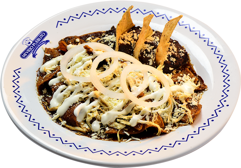 Chilaquiles Con Salsa Pasilla - Chilaquiles (1000x773), Png Download