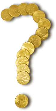 Coins Shaped Like Question Mark - Question Mark Coin (363x375), Png Download