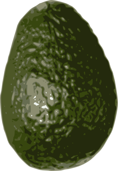 How To Set Use Avocado Clipart - Avocado Clipart (414x599), Png Download