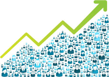 Review Growth Graph - Population Growth Clipart (477x344), Png Download