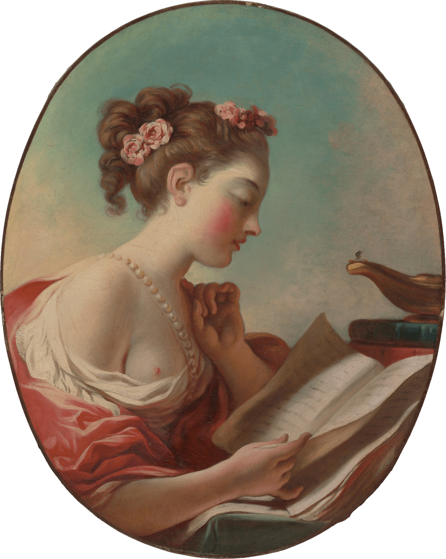 About Trivium - Fragonard Young Woman Reading (1514x1895), Png Download
