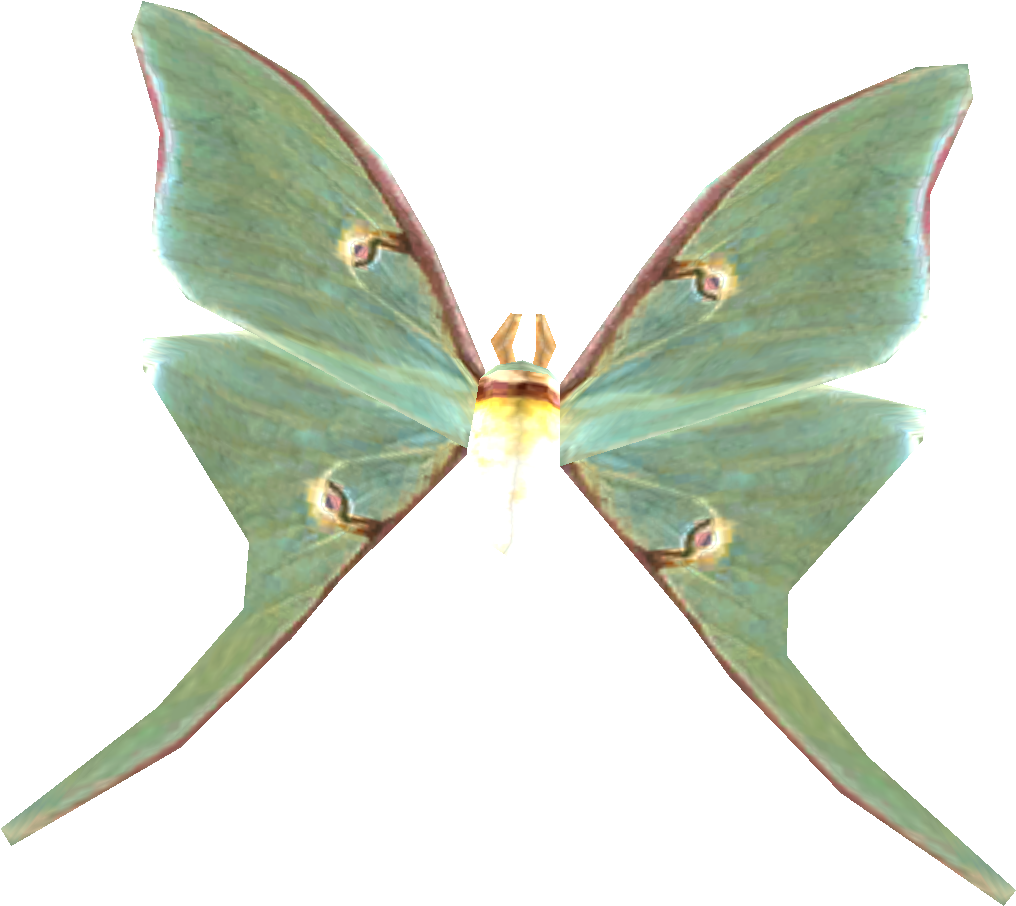Skyrim Luna Moth Wing (1079x986), Png Download