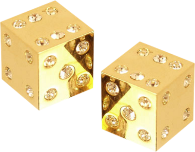 Free Casino Dice Png - Gold Dice With Diamonds (400x311), Png Download
