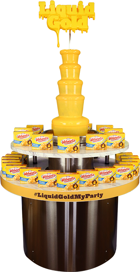 Liquid Gold ™ Fountain - Velveeta Liquid Gold (446x866), Png Download
