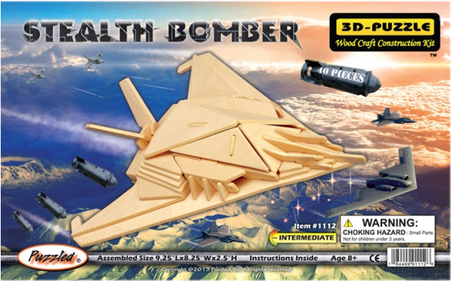 3d Wooden Puzzle - Pre-coloured 3d Wooden Puzzle Wood Contruction Model (640x640), Png Download