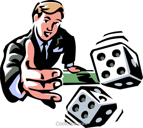 Man Rolling The Dice/risk Royalty Free Vector Clip - Cartoon Man Rolling Dice (480x429), Png Download