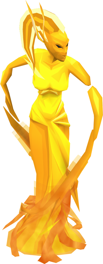 Liquid Gold Nymph - Nymph Runescape (337x862), Png Download